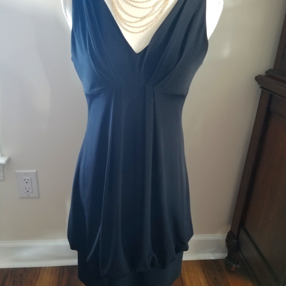 "Willow Glenn" Semi-Short Black Cocktail Party Dress